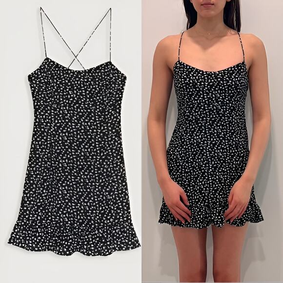 Oak + Fort‎ Womens Preppy Girly Spring Ditsy Floral Daisy Cami Mini Dress Size S - Picture 1 of 9